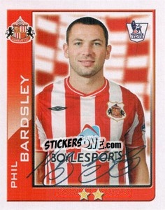 Sticker Phil Bardsley - Premier League Inglese 2009-2010 - Topps