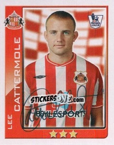 Figurina Lee Cattermole - Premier League Inglese 2009-2010 n. 373 - Topps