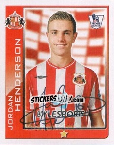 Sticker Jordan Henderson - Premier League Inglese 2009-2010 n. 374 - Topps