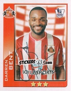 Sticker Darren Bent - Premier League Inglese 2009-2010 n. 376 - Topps