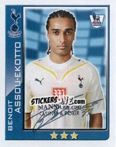 Sticker Benoit Assou-Ekotto - Premier League Inglese 2009-2010 n. 383 - Topps