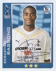 Sticker Sebastien Bassong - Premier League Inglese 2009-2010 n. 384 - Topps