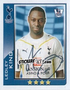 Sticker Ledley King - Premier League Inglese 2009-2010 n. 387 - Topps