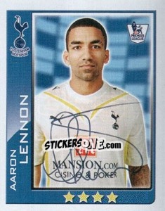 Sticker Aaron Lennon - Premier League Inglese 2009-2010 n. 389 - Topps