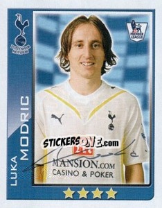 Sticker Luka Modric - Premier League Inglese 2009-2010 n. 390 - Topps