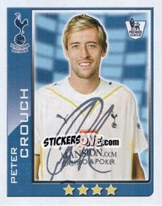Sticker Peter Crouch - Premier League Inglese 2009-2010 n. 398 - Topps