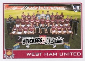 Cromo West Ham United team - Premier League Inglese 2009-2010 - Topps