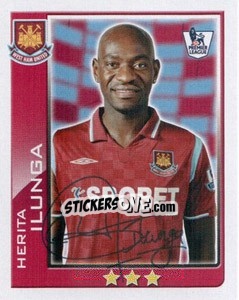 Sticker Herita Ilunga - Premier League Inglese 2009-2010 n. 404 - Topps