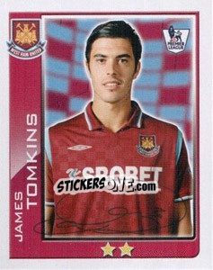 Sticker James Tomkins - Premier League Inglese 2009-2010 - Topps