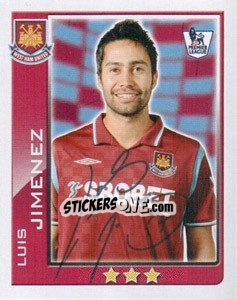 Figurina Luis Jimenez - Premier League Inglese 2009-2010 - Topps