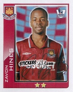 Sticker Zavon Hines - Premier League Inglese 2009-2010 n. 418 - Topps