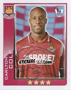 Sticker Carlton Cole - Premier League Inglese 2009-2010 - Topps