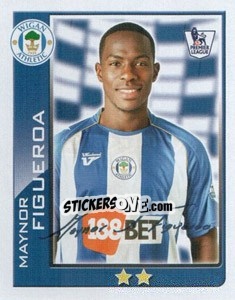 Sticker Maynor Figueroa - Premier League Inglese 2009-2010 n. 427 - Topps