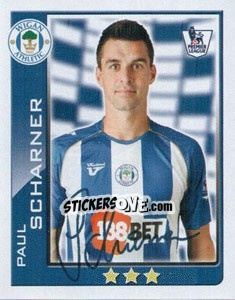 Sticker Paul Scharner - Premier League Inglese 2009-2010 n. 428 - Topps