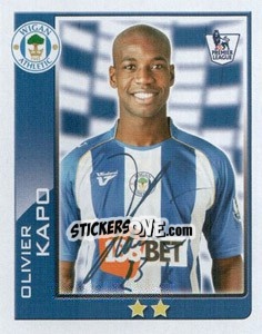 Sticker Olivier Kapo - Premier League Inglese 2009-2010 n. 437 - Topps