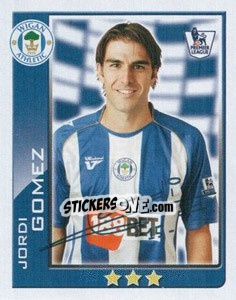 Cromo Jordi Gomez - Premier League Inglese 2009-2010 n. 438 - Topps