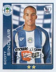 Sticker Scott Sinclair - Premier League Inglese 2009-2010 - Topps
