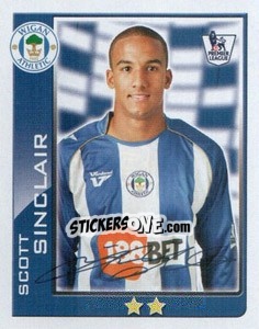 Sticker Scott Sinclair - Premier League Inglese 2009-2010 n. 439 - Topps