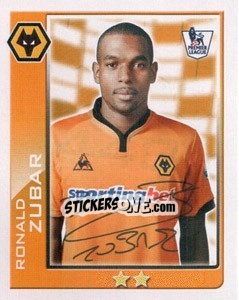 Cromo Ronald Zubar - Premier League Inglese 2009-2010 n. 448 - Topps