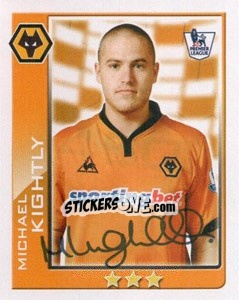 Sticker Michael Kightly - Premier League Inglese 2009-2010 n. 450 - Topps