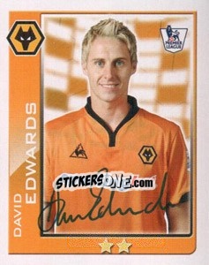 Sticker David Edwards - Premier League Inglese 2009-2010 n. 452 - Topps