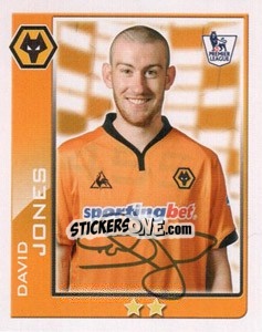 Figurina David Jones - Premier League Inglese 2009-2010 - Topps