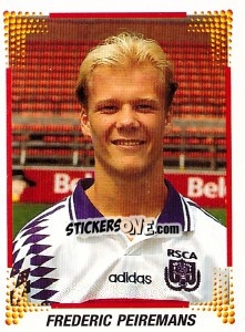 Sticker Frederic Pieremans - Football Belgium 1996-1997 n. 1 - Panini