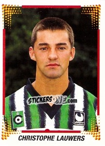 Figurina Christophe Lauwers - Football Belgium 1996-1997 n. 5 - Panini