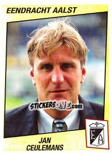 Sticker Jan Ceulemans - Football Belgium 1996-1997 - Panini