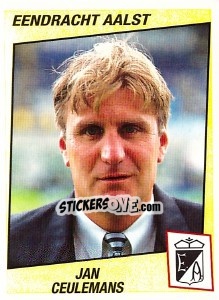 Sticker Jan Ceulemans - Football Belgium 1996-1997 n. 7 - Panini
