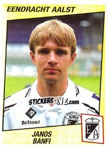 Sticker Janos Banfi - Football Belgium 1996-1997 - Panini