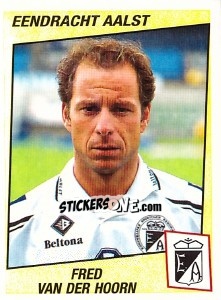 Sticker Fred van der Hoorn - Football Belgium 1996-1997 - Panini