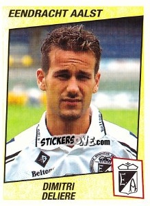 Sticker Dimitri Deliere - Football Belgium 1996-1997 - Panini