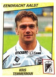 Sticker Kris Temmerman - Football Belgium 1996-1997 - Panini