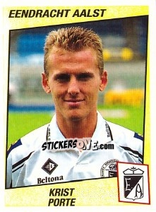 Sticker Krist Porte - Football Belgium 1996-1997 - Panini