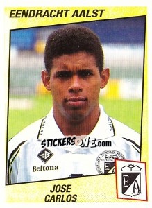 Sticker Jose Carlos - Football Belgium 1996-1997 - Panini