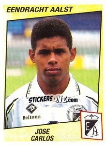 Sticker Jose Carlos - Football Belgium 1996-1997 n. 22 - Panini