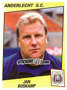 Sticker Johan Boskamp - Football Belgium 1996-1997 - Panini