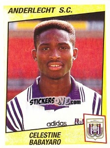 Sticker Celestine Babayaro - Football Belgium 1996-1997 - Panini