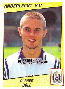 Sticker Olivier Doll - Football Belgium 1996-1997 n. 36 - Panini