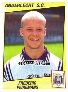 Sticker Frederic Peiremans - Football Belgium 1996-1997 n. 38 - Panini