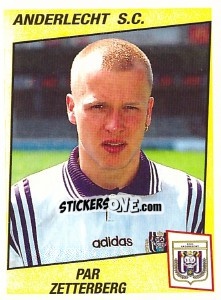 Sticker Par Zetterberg - Football Belgium 1996-1997 n. 39 - Panini