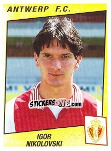 Sticker Igor Nikolovski - Football Belgium 1996-1997 n. 51 - Panini