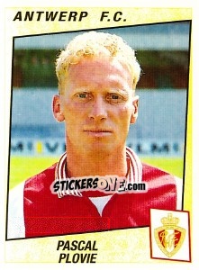 Sticker Pascal Plovie - Football Belgium 1996-1997 - Panini