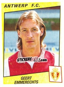 Sticker Geert Emmerechts - Football Belgium 1996-1997 n. 53 - Panini