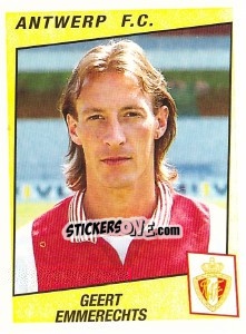 Figurina Geert Emmerechts - Football Belgium 1996-1997 - Panini