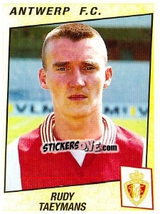 Sticker Rudy Taeymans - Football Belgium 1996-1997 - Panini