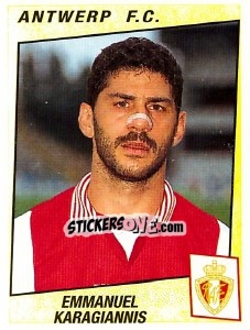 Sticker Emmanuel Karagiannis - Football Belgium 1996-1997 n. 57 - Panini