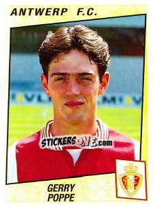 Sticker Gerry Poppe - Football Belgium 1996-1997 n. 59 - Panini