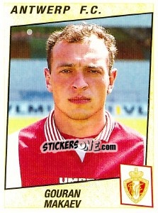 Sticker Gouran Makaev - Football Belgium 1996-1997 - Panini